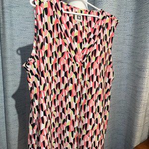 Anne Klein sleeveless blouse/ workwear